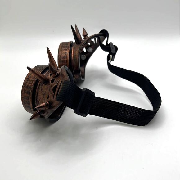 Spike Steampunk Cosplay Goggles Glasses Weld Halloween Cyber Punk Gothic - Picture 2 of 6